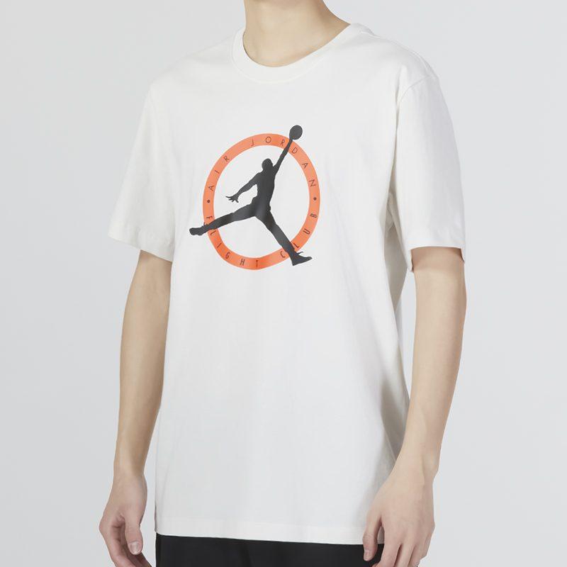 Jordan MVP T Shirts Men's White Crew Neck Moderate Straight Fit DV8437-030