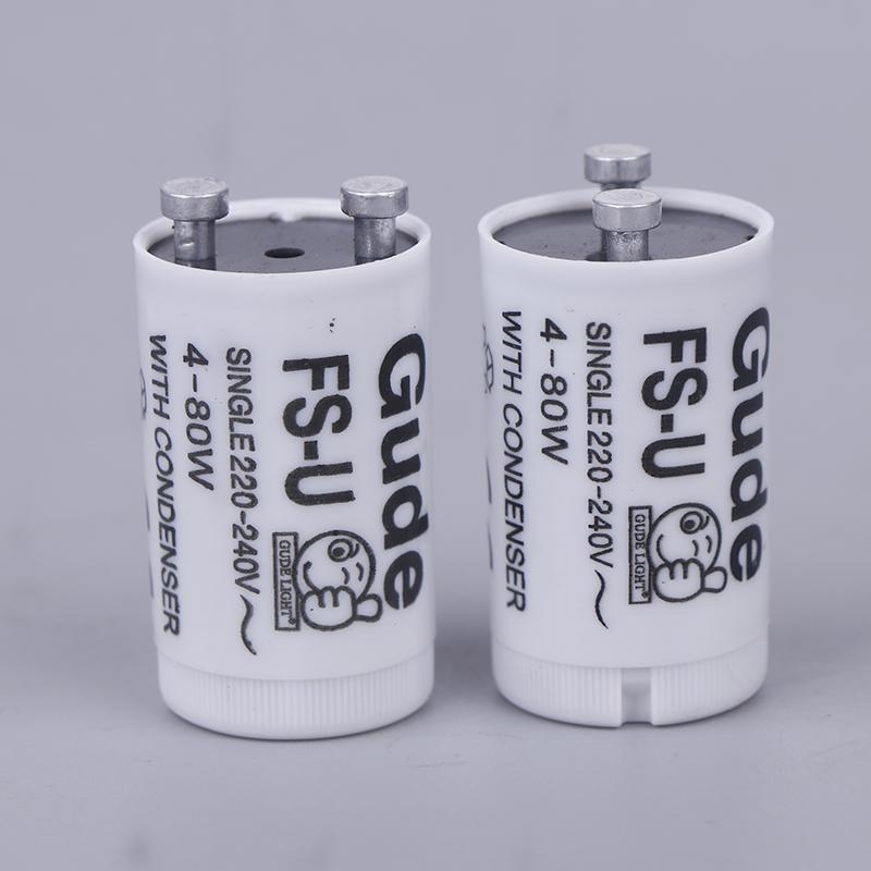 5 Pz/Set Singolo 220V-250V 4-80W Starter Lampada Fluorescente Fs-U S2 Tl Starter Tubo Fusibile Starter Ce Rohs