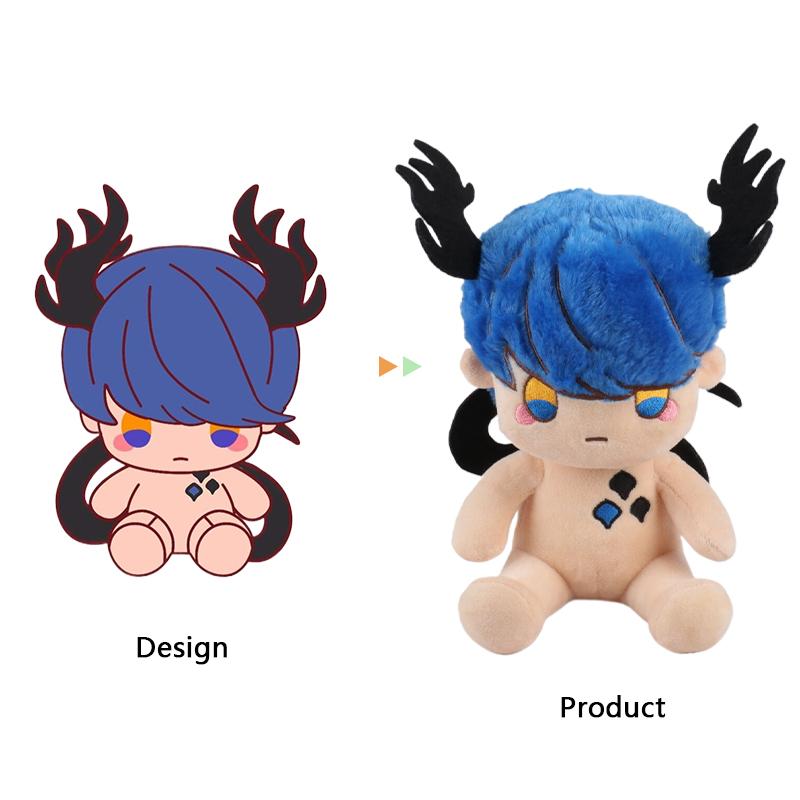 Custom 20Cm Kpop Plush Star Doll Cute Cotton Custom Clothes Dolls Birthday Party Plush Toys From Carton Pictures