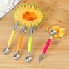 2in1 Dual Head Stainless Steel Fruit Ball Carving Knife Digging Spoon IceCream Platter Kitchen Tool