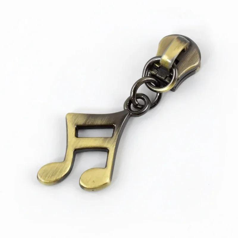5/10/20Pcs Meetee 5# Zipper Slider for Metal Zips Handbag Purse Zippers Puller Head Jacket Replace Zip Closure Repair Accessory