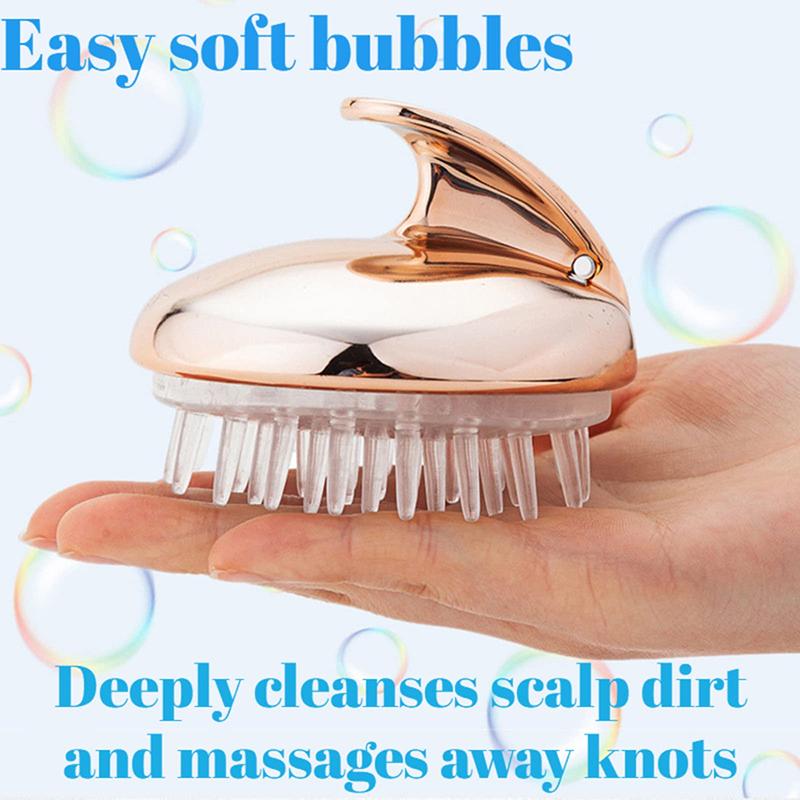 Scalp Massager Shampoo Brush Hair Washing Massager Silicone Soft Teeth Shower Hair Brush