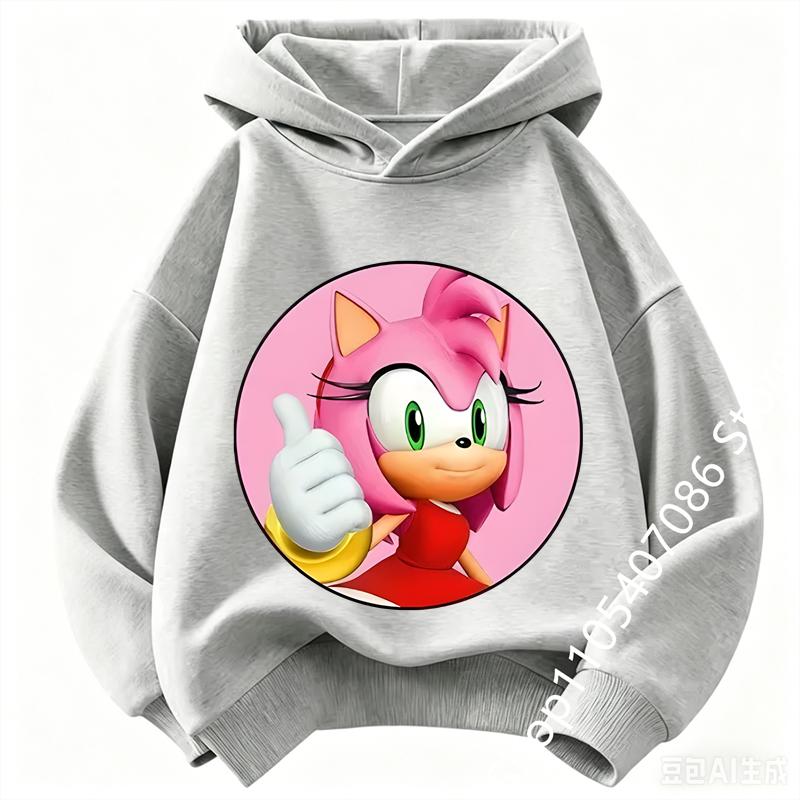 Boys Girls Outfits Clothing Kids Cute Cartoon Thick Hoodie Fashion Soft Clothes Sweatshirt