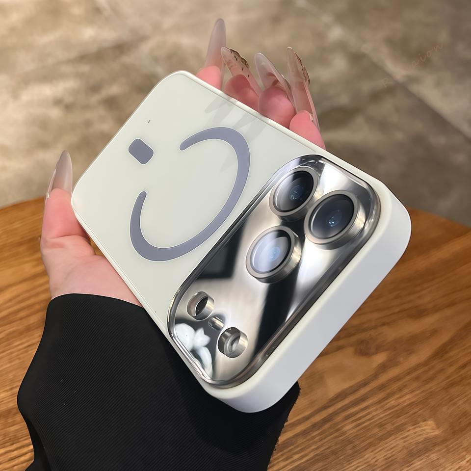 Official Original For Magsafe Magnetic Case For iPhone 17 Air 12 13 14 15 16 17 Pro Max Big Window Glass Lens Protector Cover