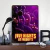 Five Nights At Freddy's Postacie Metalowy Plakat Spersonalizowana Sztuka Ścienna Retro Vintage Blaszane Znaki do Jaskini Mężczyzny Wystrój Łazienki