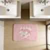 Cute M-my Melody Bathroom Mat Anti-slip Absorb Water Long Strip Cushion Bedroon Mat Welcome Doormat