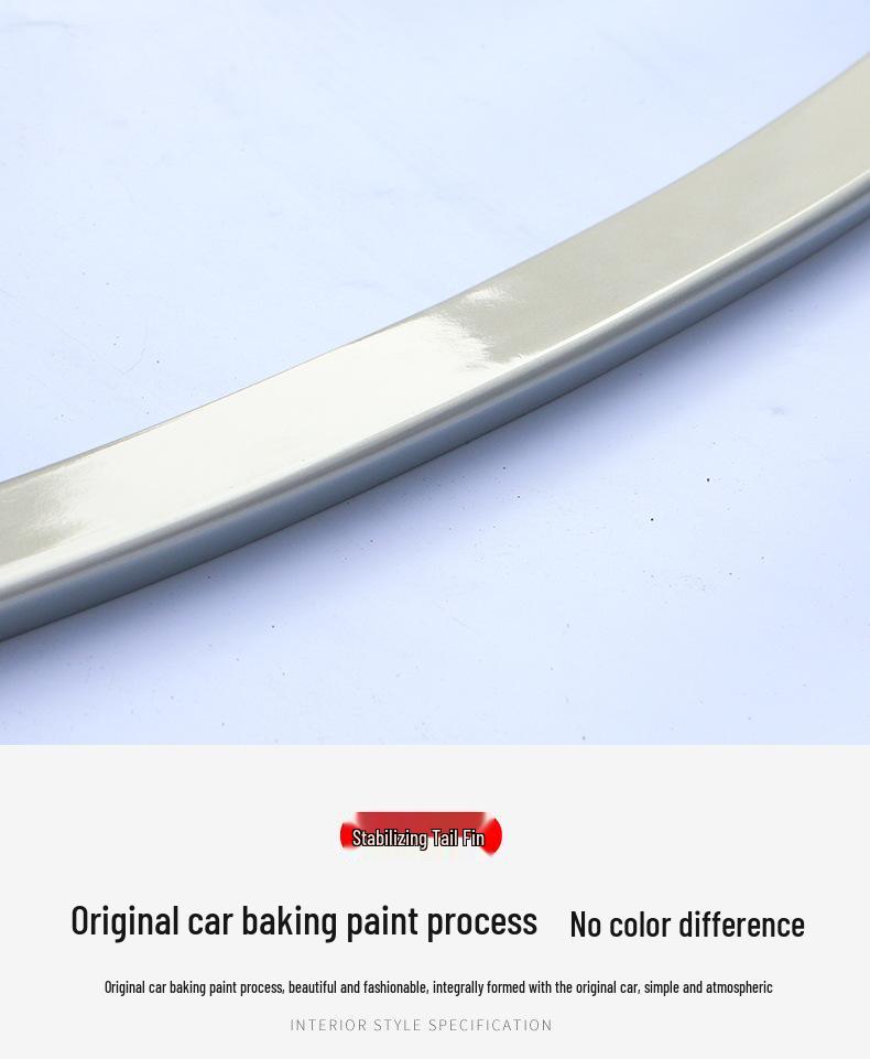 Compatible Hongqi H5 Rear Spoiler: No-Drill Painted Wing for 18 Models