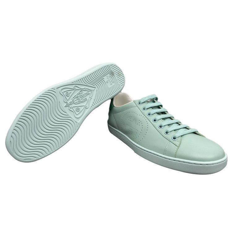 Gucci Ace Interlocking G Sneakers Water Green Women's 598527 AYO70 3961