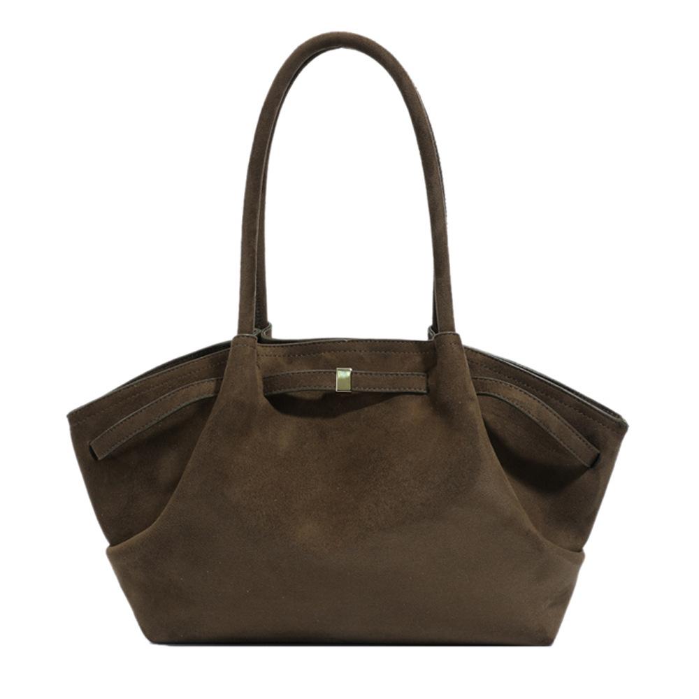 Tragetasche, Einschultertasche mit großem Fassungsvermögen, Schlichte Pendlerhandtasche