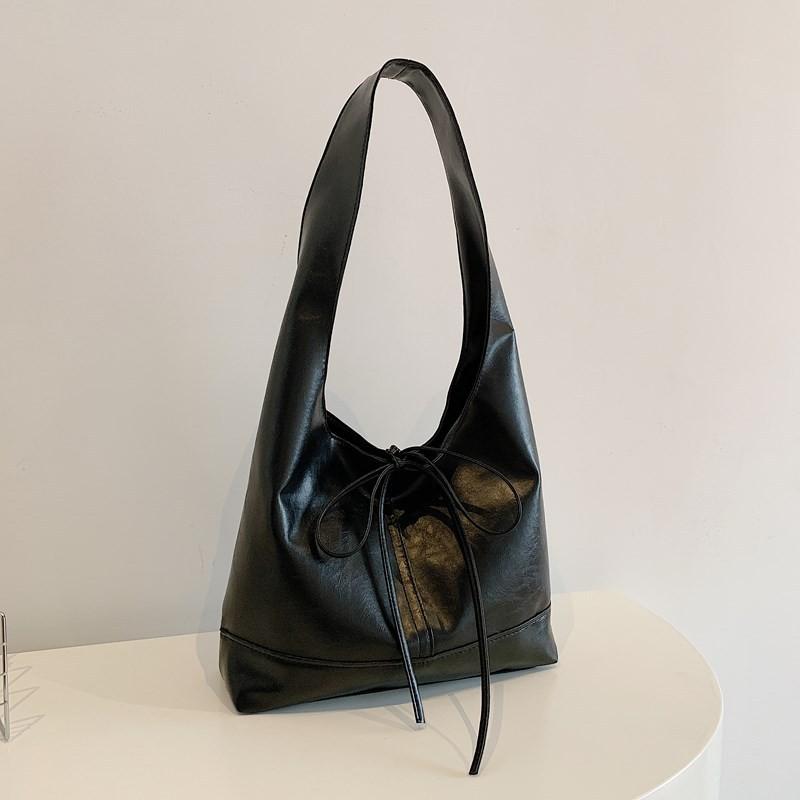 

Stylish Black Brown White And Coffee Casual Commuter Bucket Bag For Women With Spacious Design