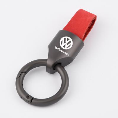 Dla VW Metal/Skóra Stylizacja Samochodu Emblemat Samochodowy Brelok Do Kluczy Dla VW Volkswagen Golf Polo Passat Touran Jetta Pierścienie Breloka Akcesoria Samochodowe