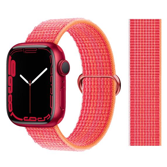 2pcs Straps For Apple Watch Band 44mm 40mm 45mm 46mm 42mm 49mm 41mm Nylon Loop Bracelet iwatch Series 10 9 8 7 6 5 3 se ultra 2