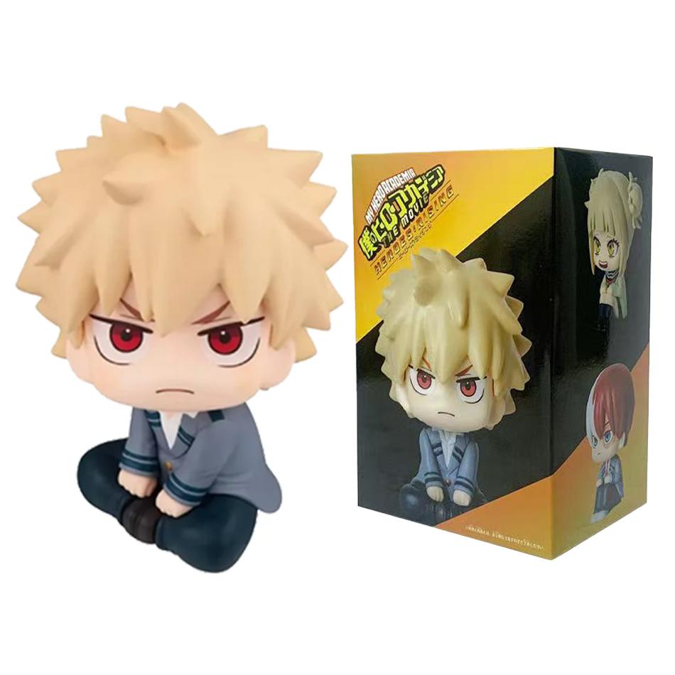 Anime Nendoroid Bakugou Katsuki Midoriya Izuku ładna figurka Todoroki So Toga Himiko model dzieci cole samochód