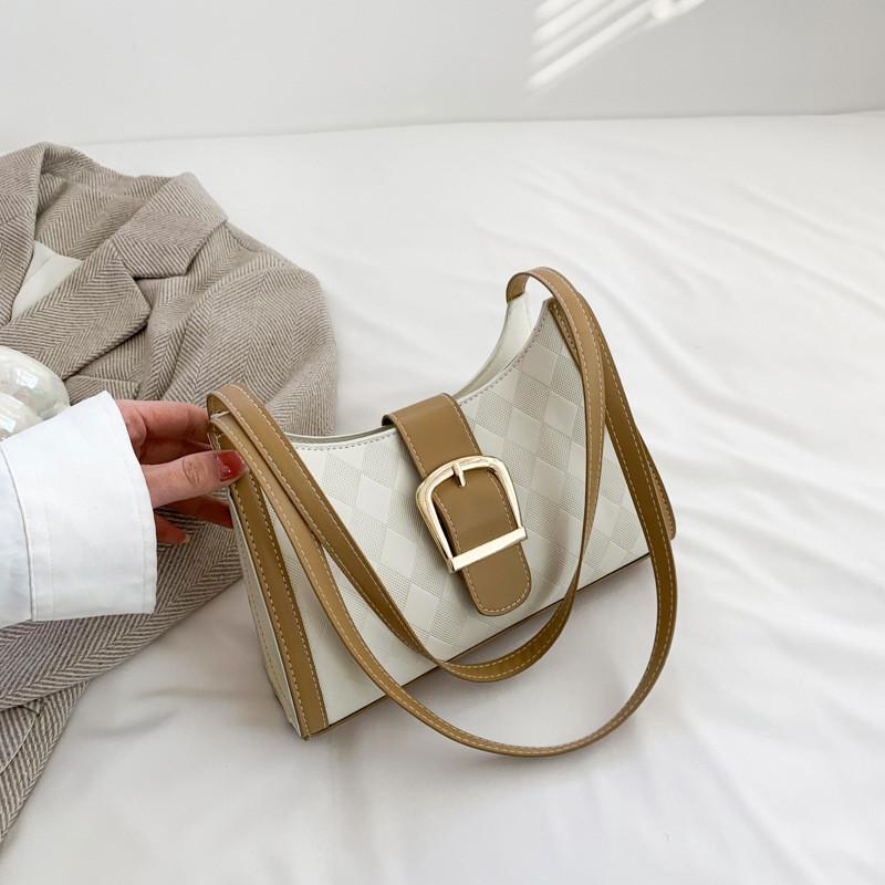 Chic Vintage Underarm Bag For Women 2023 Summer Casual Commuter Shoulder Bag Fashionable Simple Handbag