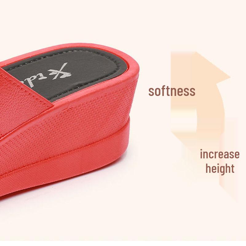 Mom’s Outdoor Women's Summer Fashion Non-Slip Thick-Soled Slippers - Comfortable for Middle-Aged and Elderly