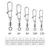 20Pcs High Strength Rotating Fishing Clips,4 #6 #8 #10 #12# Quick Change Swivel Connectors for Freshwater Saltwater Fishing