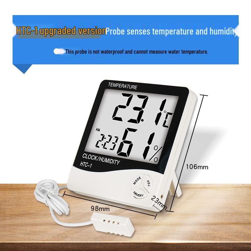 High-Precision Digital Thermometer and Hygrometer for Refrigerators and Freezers