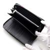 [Revetta] Stingray Leather Long Wallet, Black, Round Zipper, Genuine Leather, 21 Card Slots, Large Capacity, Caviar Finish [225stw]