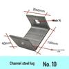 Galvanized Steel Ceiling Connector Bracket with Adjustable U-Channel and Eye Bolt