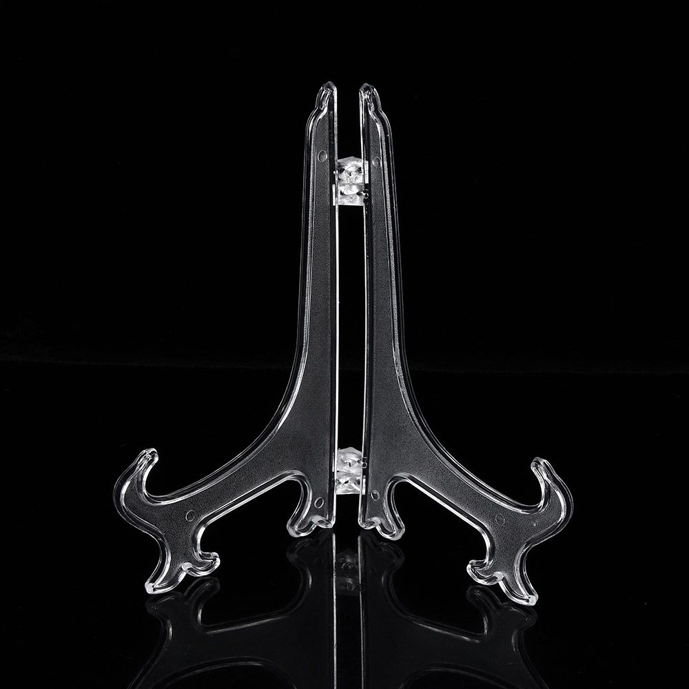 Fashion Home Easel Picture Display Plastic Case Holders Transparent Storage Holders Photo Frame