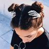 1-5pcs Skeleton Hand Hair Clip Punk Scary Ghost Hand Hairpin Halloween Horror Party Hairstyling Costume Decoration Accessories