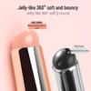 Transparent Silicone Lip Brush with Lid - Portable Lipstick Smudge and Balm Tool