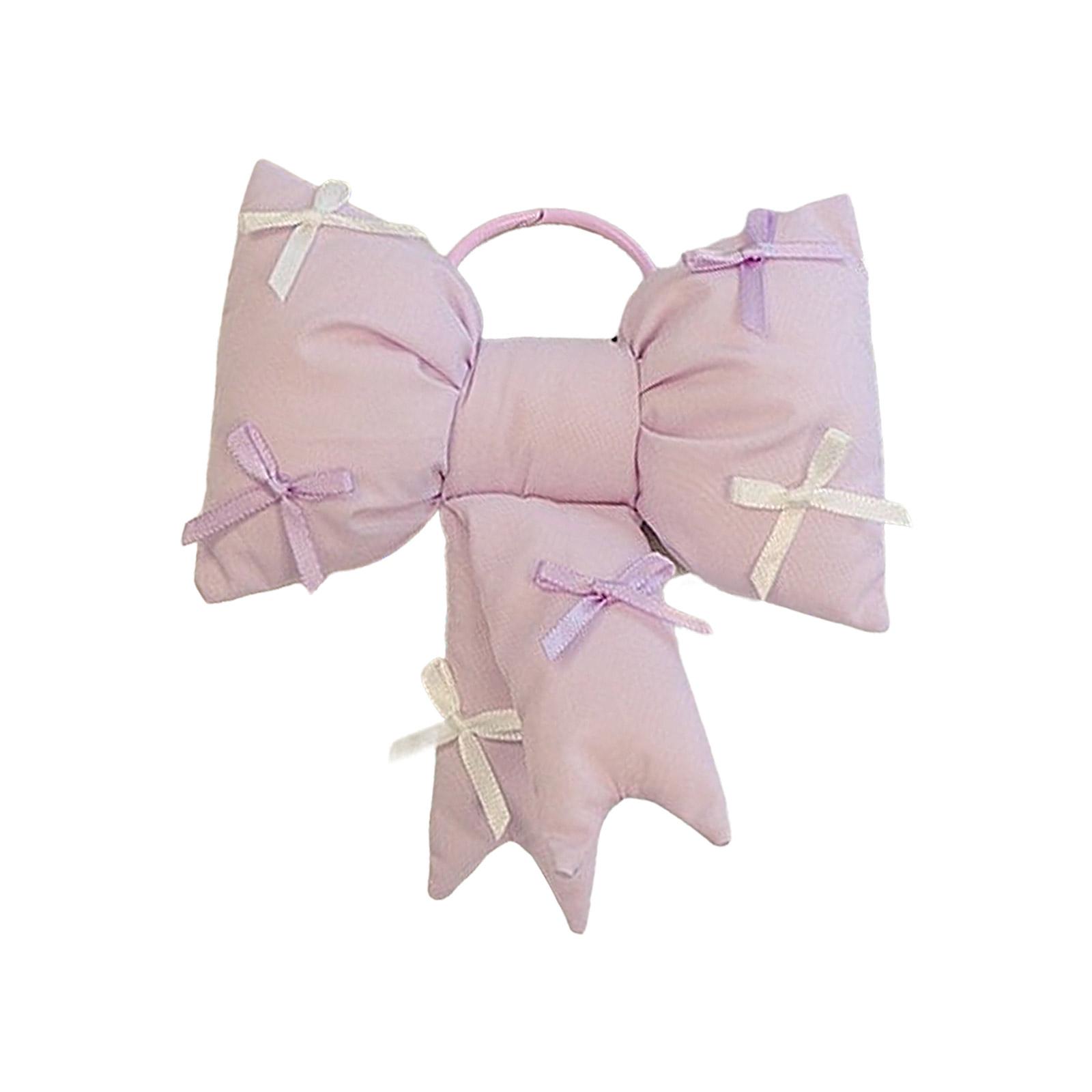 

Корейский телефонный брелок с подвеской в виде бабочки из мягкой ткани с бантом, аксессуар для сумки и кошелька фиолетовый