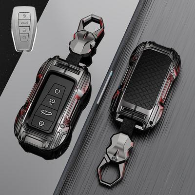 4 Buttons Metal + Silicone Car Key Case Cover Shell For Renault Grand Koleos Geely Coolray X6 Emgrand Accessories