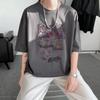 Unisexs Cotton Tshirts White 5XL Unisexs Oversized T Shirt Summer Casual Wear Letter Anime Print Tee Shirts for Unisex Male Clothes