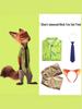 Nick Wilde Zootopia Cosplay Kostým Sada Košile pro Dospělé