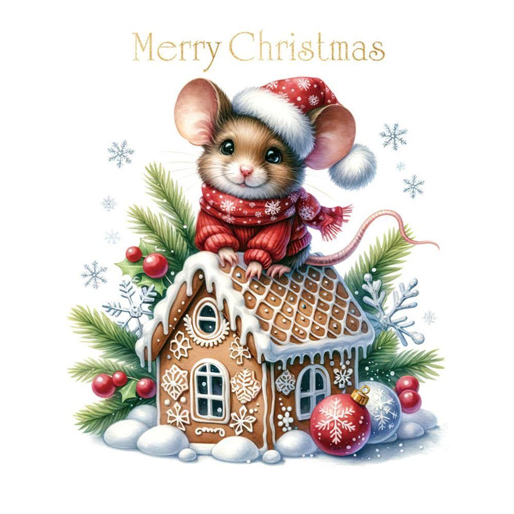 Multicolor Christmas Electrostatic Stickers Santa Clause Reindeer Cartoon Shopwindow Decals DIY Party Supplies Xmas Tree Sticker