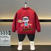 Chaqueta de primavera y otoño para niños y niñas, uniforme de béisbol con estampado de letras de oso de dibujos animados para niños de 4 a 12 años, ropa de abrigo deportiva