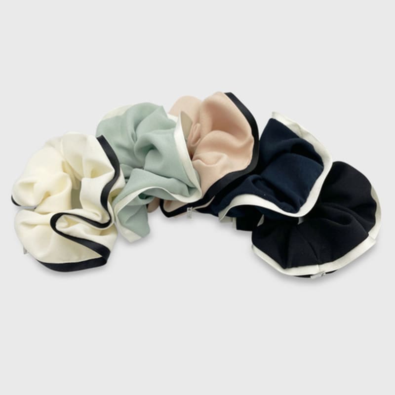 Jean Paul Clarisse Contrast Piping Scrunchie JP-23-247S