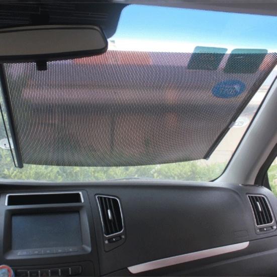 Summer Car Automatic Window Sunshade Retractable Windshield Shield Cover Curtain