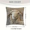 Federe per Cuscini Design Pecora Sedia Soggiorno Federa Cuscino Accogliente Cerniera Federe Cuscini Divano Animale Camera da Letto Interno Decorazione Casa