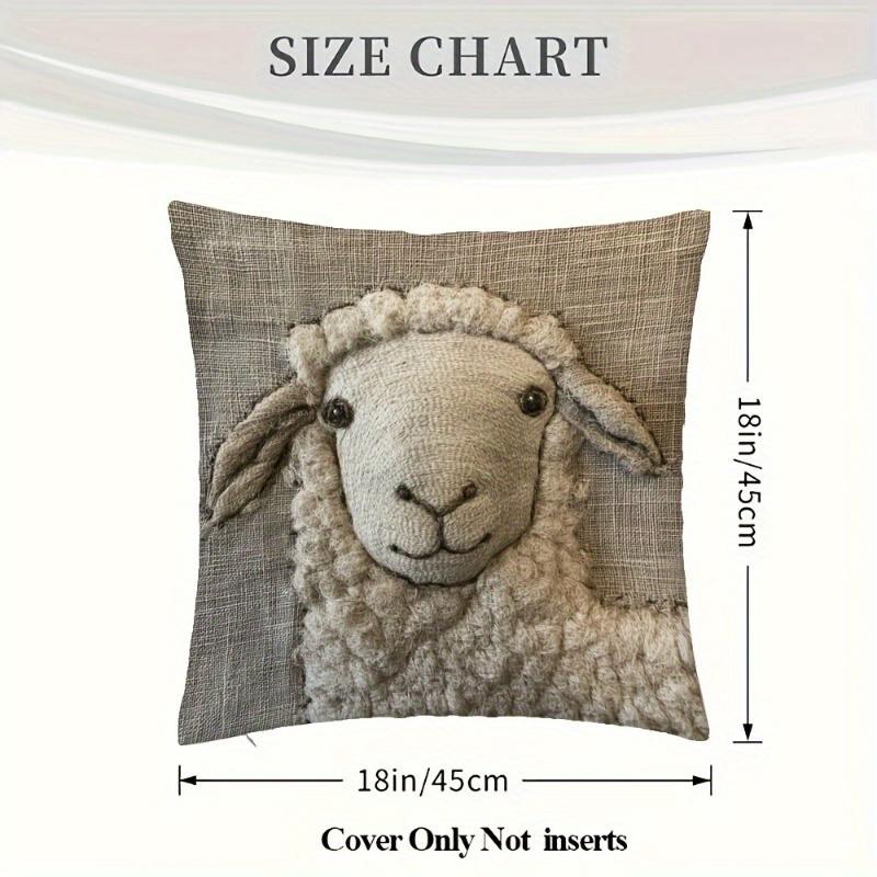 Federe per Cuscini Design Pecora Sedia Soggiorno Federa Cuscino Accogliente Cerniera Federe Cuscini Divano Animale Camera da Letto Interno Decorazione Casa