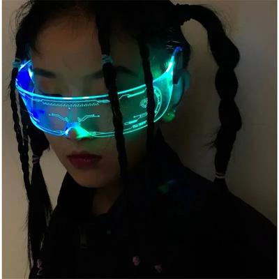 Óculos Luminosos LED de Sete Cores Recém-Atualizados para Festas de Aniversário, Bares, Festivais de Música, Natal e Óculos de Ficção Científicav