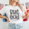 Ladies' Cute Style 90s Flower Letter Pattern Top Fashion O-Neck Women's Casual Short Sleeved Clothes Basic Printed T-Shirt