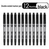Children's Double-Headed Permanent Marker and Oil Pen Set