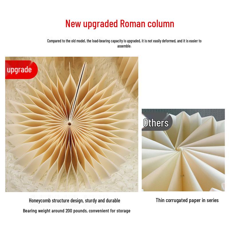 Folding Roman Column Dessert Table & Aisle Marker for Wedding Décor