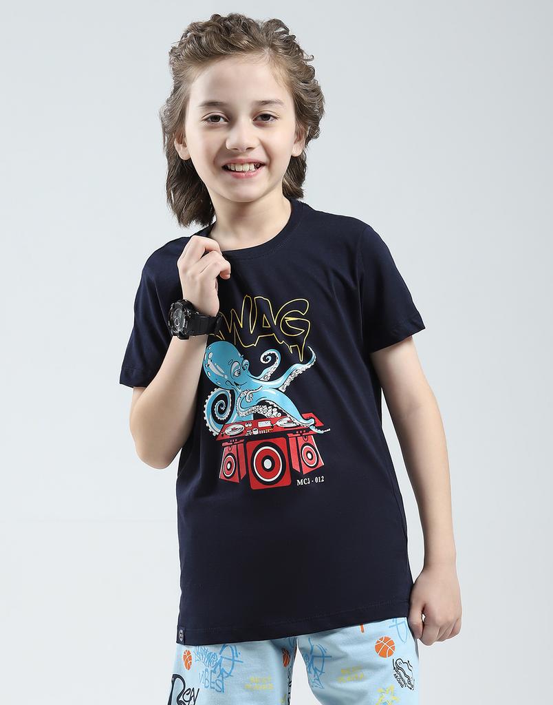 MONTE CARLO Boys Printed Round Neck Tshirt ( Pack Of 2)