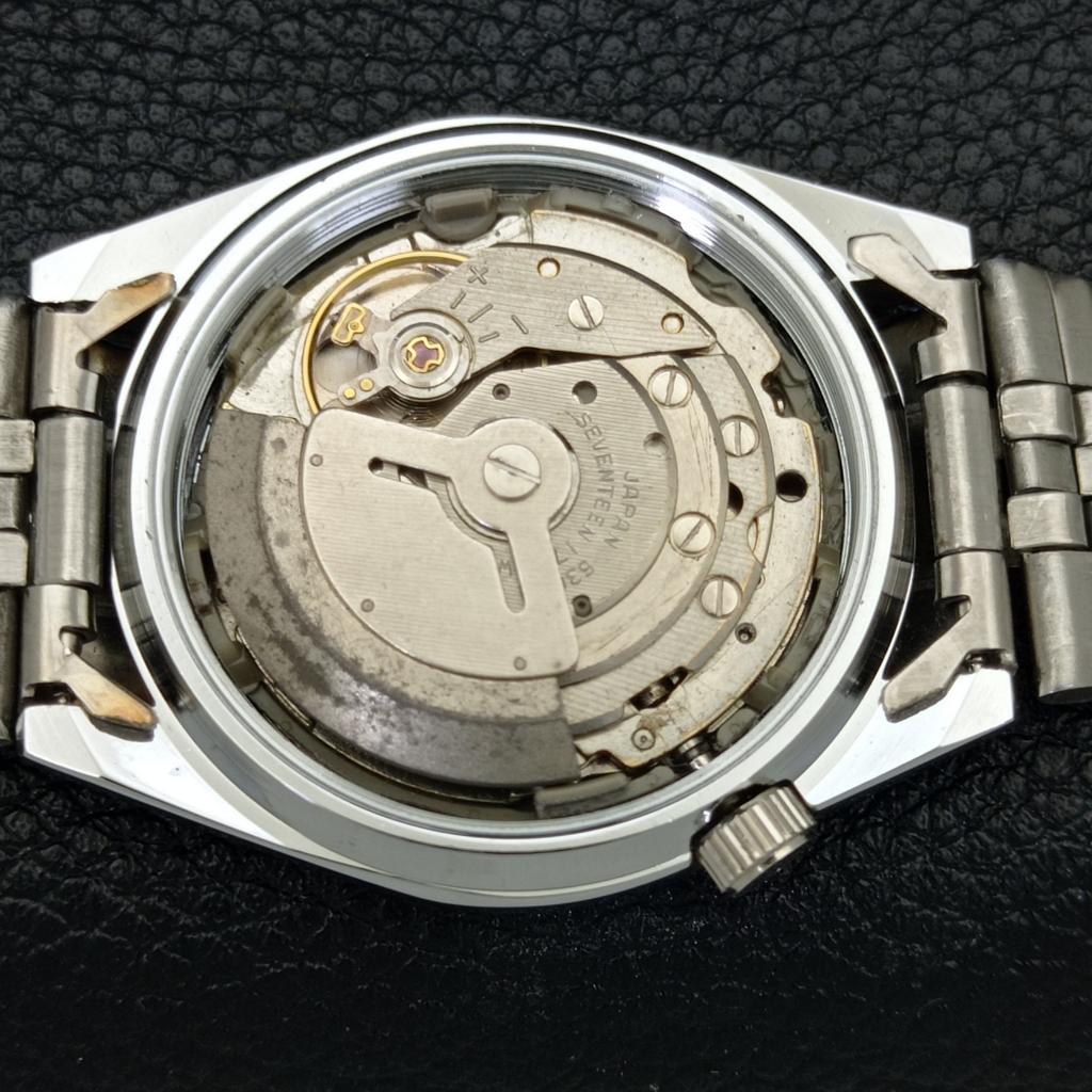 REFURBISHED SEIKO 5 AUTOMATIC MENS WATCH JAPAN MADE RED DIAL CUSTOM A440133-2 QV90-a440133