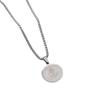 Trendy Brand Exorcist Letter Round Brand Jewelry Retro Men's Necklace Pendant
