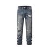 Unisex Multi-Pocket Cargo Jeans - European & American Street Style Loose Fit with Rips