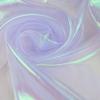 100x140cm Rainbow Laser Yarn Fabric Wrinkled High-Density Organza Fabric Texture Designer Illusion Color Iridescent Organza