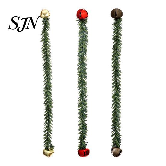 Lifelike Christmas Greenery 11.8 Inch Garland Ties for Banister Bells, Decorative Twist Ties, Reusable Indoor Party Ornament Wall Artificial