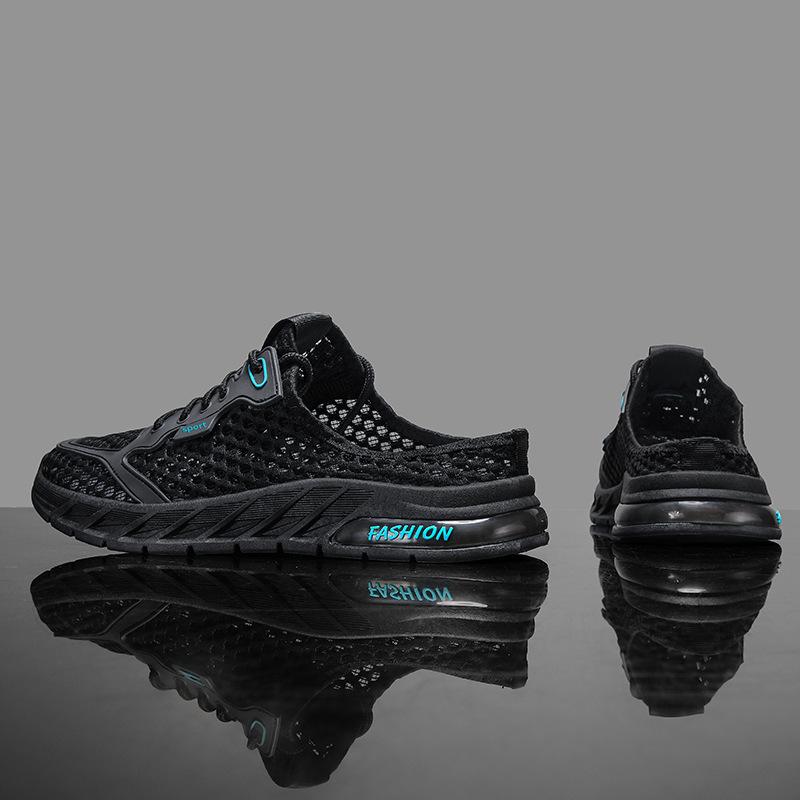 Fashion Outdoor Men Baotou Half Slippers Summer Mesh Breathable Casual Shoes Loafers Fashion Comfortable Tenis Sneakers Chaussures Femme