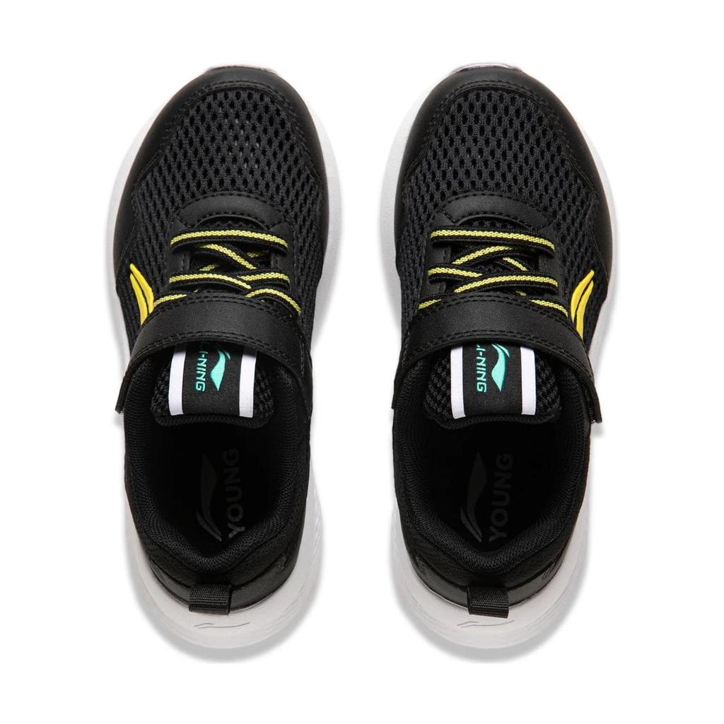 Li Ning Comfortable Simple Non-Slip Wear-Resistant Low-Top Casual Shoes Kids Sneaker Black YKNU080-3