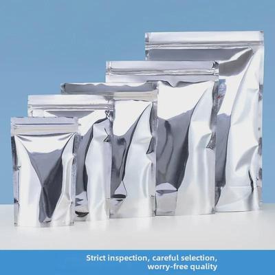 Nepriehľadné, stojace, zosilnené hliníkové vrecko so zipsom na orechy