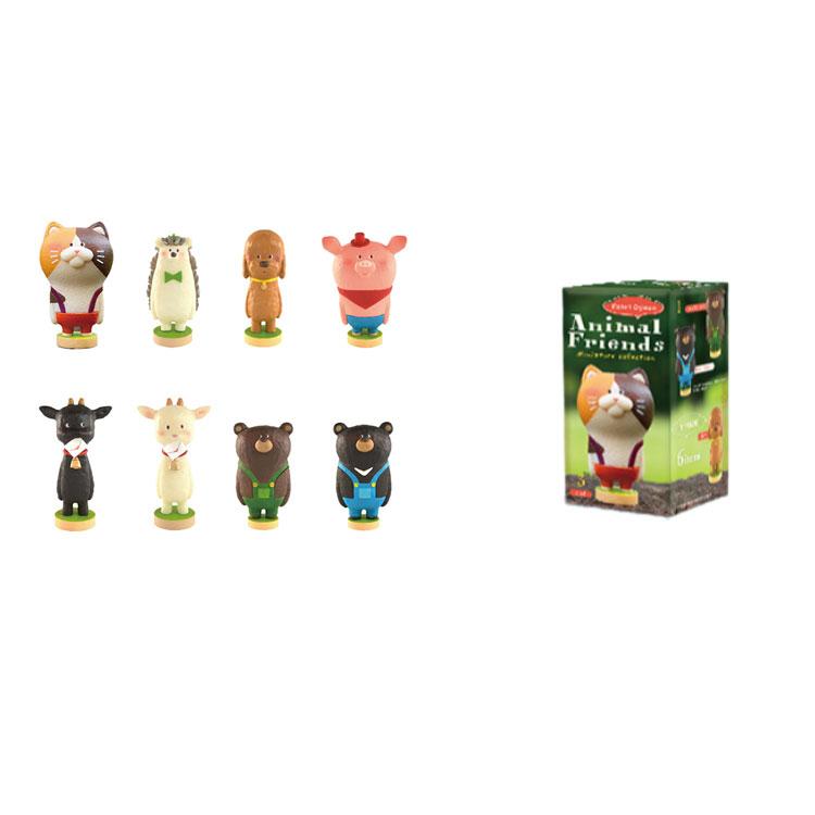

New POP MART Shinjiro Oosaka Animal Friends Mini Collection Blind Box Products Single Mystery Box/Full Box 12 Pcs 211200175 Single Blind Box